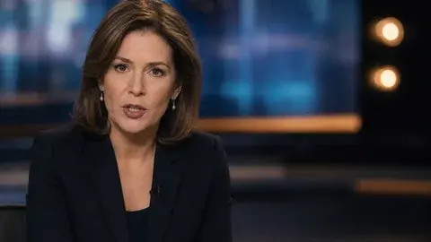 A newsroom two-shot, read for its framing